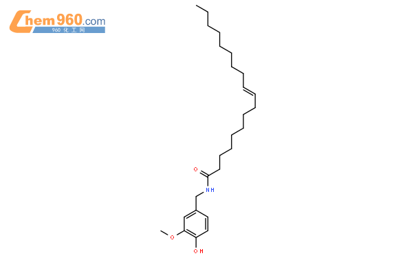9-Octadecenamide,N-[(4-hydroxy-3-methoxyphenyl)methyl]-結構式