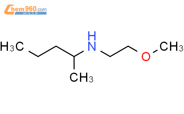 N-(2-甲氧基乙基)-2-戊胺結構式
