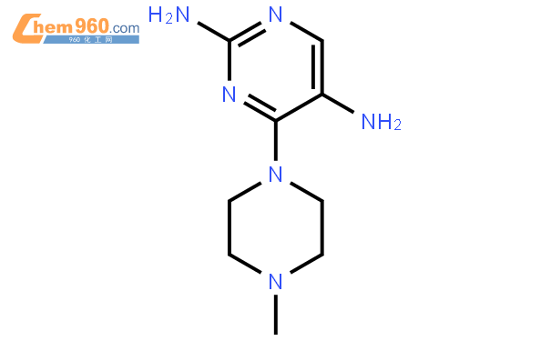 4-(4-methyl-1-piperazinyl)-2,5-pyrimidinediamine结构式