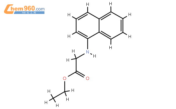 (n-萘基-1-氨基)乙酸乙酯结构式