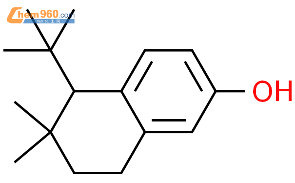 5(1,1-二甲基乙基-5,6,7,8-四氢-6,6-二甲基-2-萘酚结构式