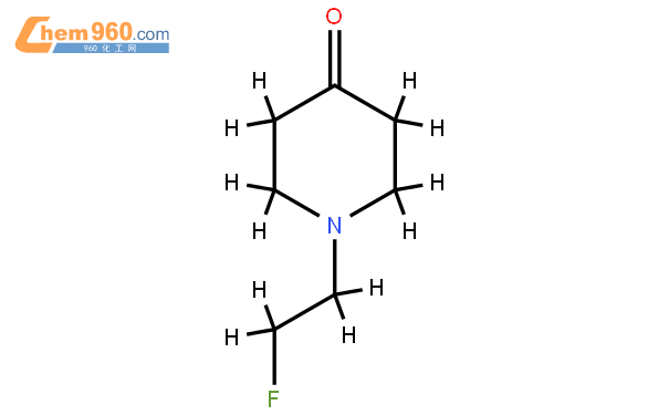1-(2-fluoroethyl)piperidin-4-one結構式
