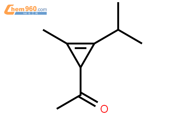 (9ci)-1-[2-甲基-3-(1-甲基乙基)-2-環丙烯-1-基]-乙酮結構式