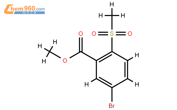 methyl 5-bromo-2-(methylsulfonyl)benzoate結構式