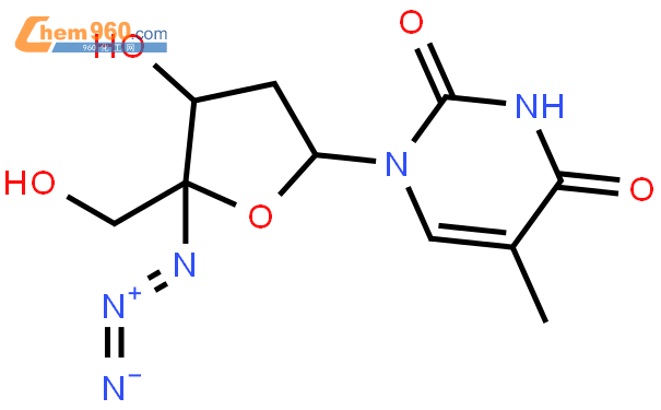 4"-叠氮基胸苷结构式