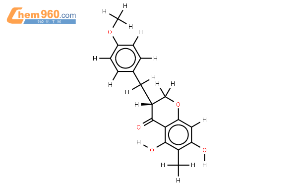 麦冬二氢高异黄酮 b结构式