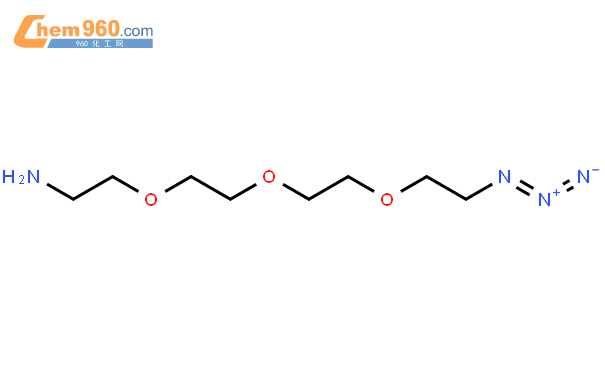 1-氨基-11-疊氮-3,6,9-三氧雜十一烷結構式
