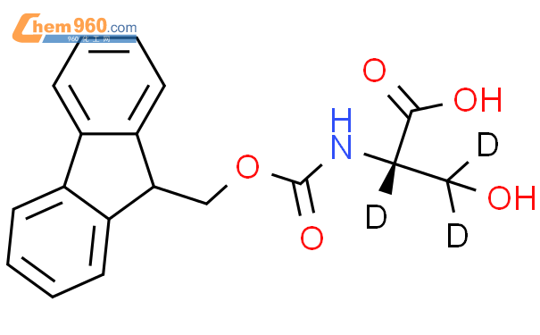 L-絲氨酸-233-D3-N-FMOC結構式