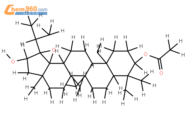 3beta-acetoxy-18alpha,19alpha-epoxylupan-21beta-ol结构式图片