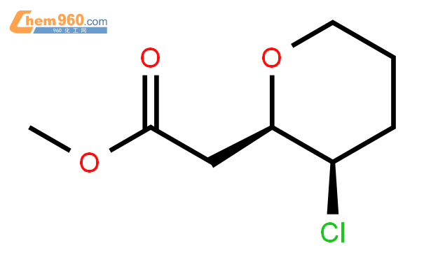 2h-pyran-2-acetic acid, 3-chlorotetrahydro-, methyl ester, (2r