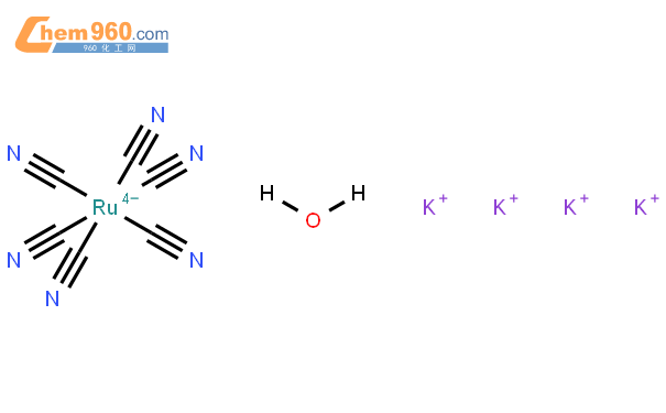六氰基钌(ii)酸钾水合物结构式