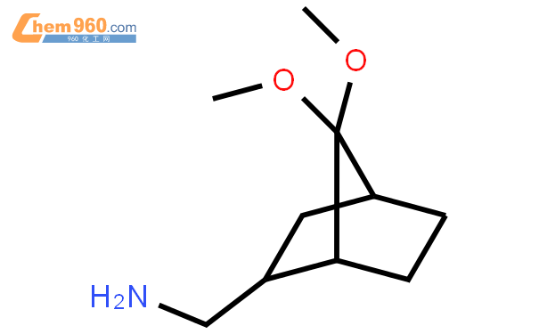 (9ci)-7,7-二甲氧基-双环[2.2.1]庚烷-2-甲胺结构式