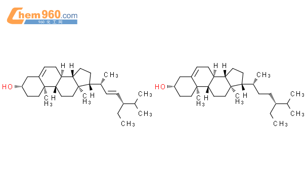 Stigmasterol-β-sitosterol mixt結構式