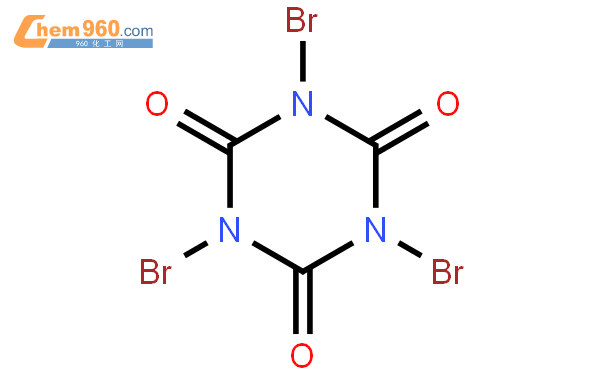 1,3,5-tribromo-1,3,5-triazinane-2,4,6-trione结构式