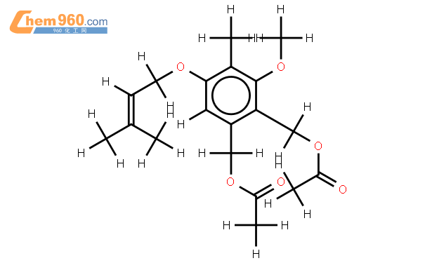 di-ac-3,5-dihydroxy-4-methyl-1,2-benzenedimethanol结构式