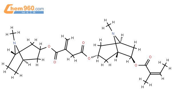 182015-05-0/6-angeloyloxyditropan-3-yl itaconate中英文名/分子式