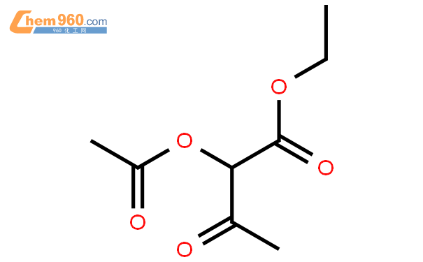 2-acetoxy-3-oxo-butanoic acid, ethyl ester结构式