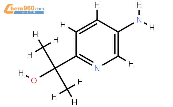 2-(5-Aminopyridin-2-yl)propan-2-ol結構式