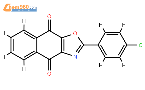 2-(4-Chlorophenyl)naphtho[2,3-d]oxazole-4,9-dione結構式