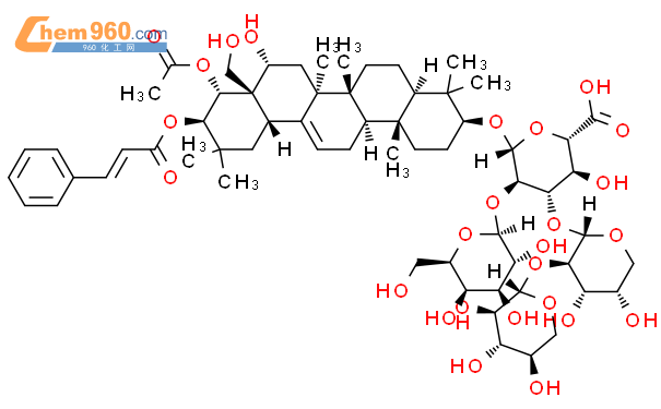 Foliatheasaponin II結構式