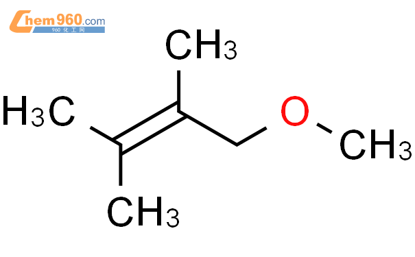 1-甲氧基-2,3-二甲基-2-丁烯結構式