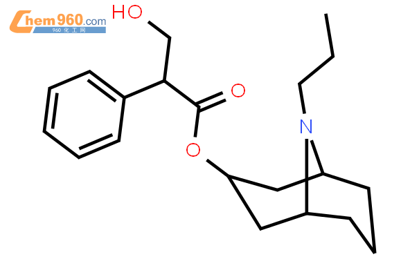 Benzeneacetic acid, a-(hydroxymethyl)-,(3-endo)-9-(1-methylethyl)-9-azabicyclo[3.3.1]non-3-yl ester結構式