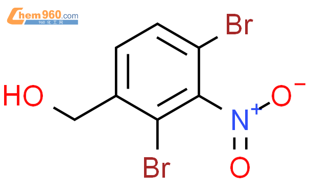 2,4 -二溴- 3-硝基-苯甲醇結構式