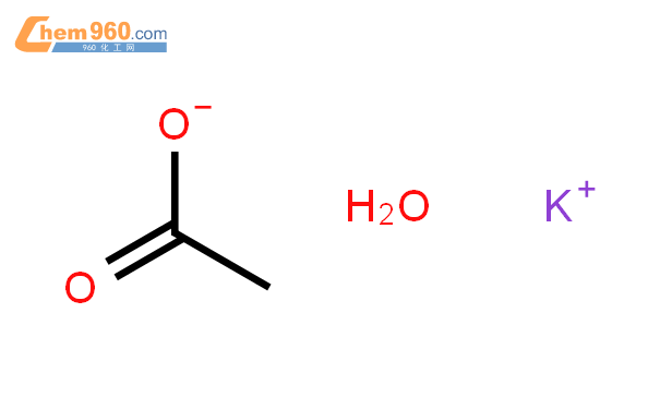 乙酸钾水合物结构式