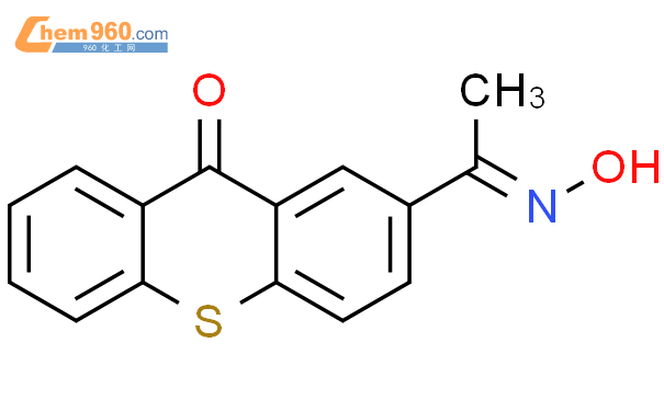 2-[1-(羥基亞氨基)乙基]-9H-噻噸-9-酮結構式