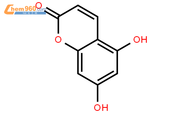 5,7-二羥基香豆素結構式