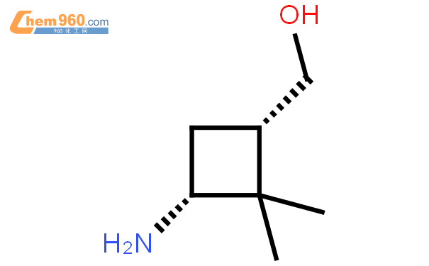 (1s,3r(9ci-3-氨基-2,2-二甲基-环丁烷甲醇结构式