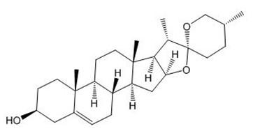 薯蓣皂苷元 diosgenin结构式图片|512-04-9结构式图片