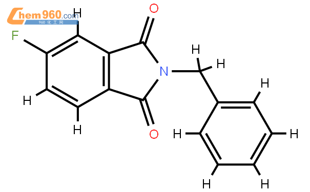 2-Benzyl-5-fluoro-1H-isoindole-1,3(2H)-dione結構式
