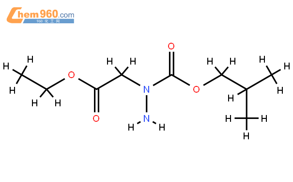 Ethyl 2-(1-[(tert-butoxy)carbonyl]hydrazin-1-YL)acetate結構式