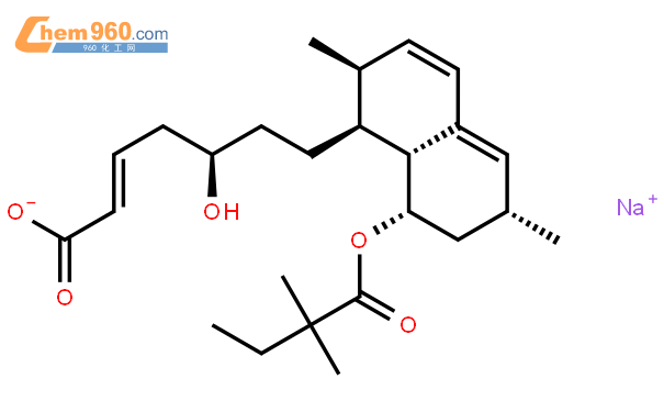 辛伐他汀酸钠盐结构式图片|393825-04-2结构式图片