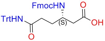 l-3(fmoc-氨基-n-三苯甲基脂肪酸-6-酰氨结构式