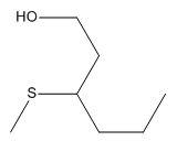 3-甲硫基己醇结构式图片|51755-66-9结构式图片