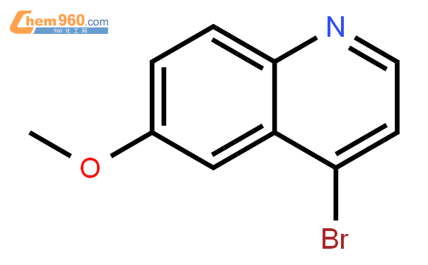 4-溴-6-甲氧基喹啉結構式