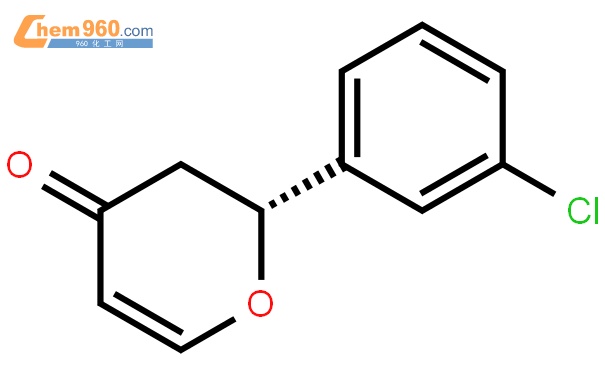 4h-pyran-4-one, 2-(3-chlorophenyl)-2,3-dihydro-, (2r)- / 481054