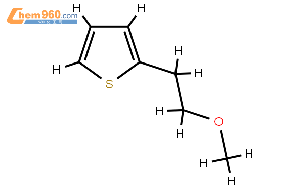 2-(2-methoxyethyl)thiophene結構式