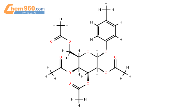 52730-14-0,甲基苯基-α-d-吡喃半乳糖苷结构式