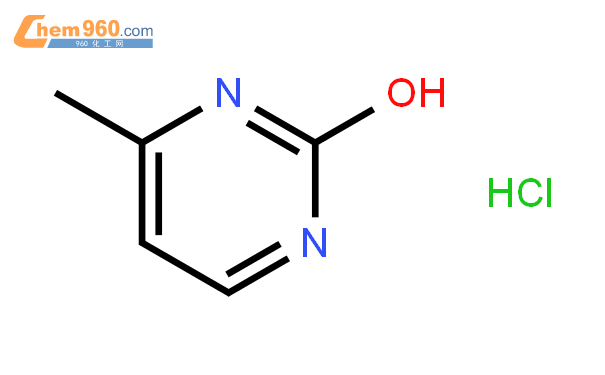 2-羥基-4-甲基嘧啶鹽酸鹽結構式