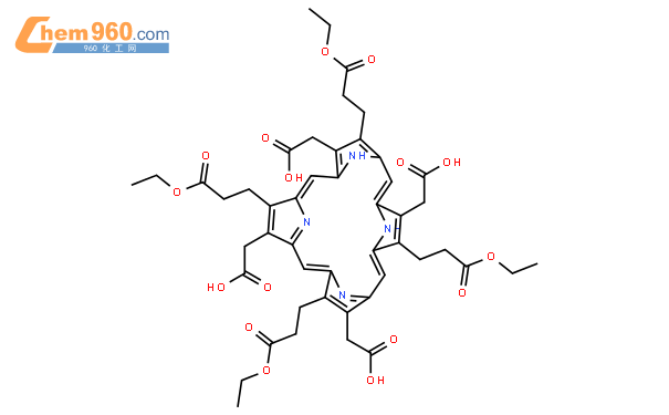 尿卟啉 i 乙酯 来源于牛卟啉尿structural picture|54090-85-6
