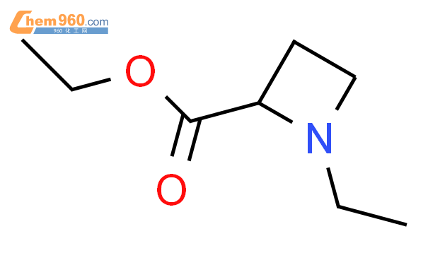 1-乙基-2-氮雜環丁烷羧酸乙酯結構式