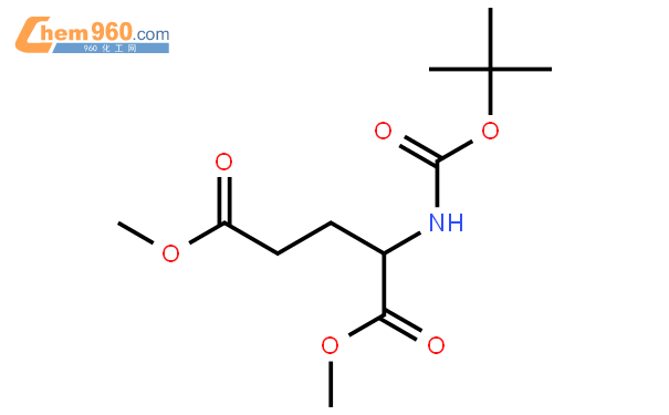 N 叔丁氧羰基 L 谷氨酸二甲酯结构式 N 叔丁氧羰基 L 谷氨酸二甲酯化学式 960化工网