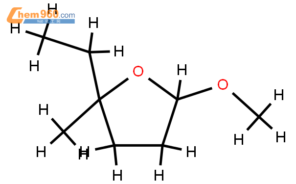 2-乙基四氢-5-甲氧基-2-甲基呋喃结构式