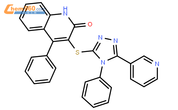 triazol-3-yl]sulfanyl}quinolin-2(1H)-one结构式