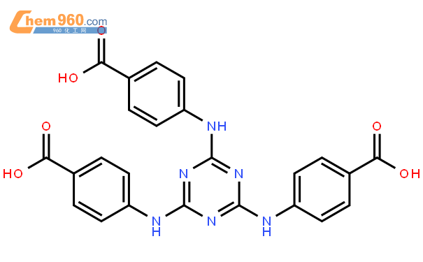246三对羧基苯基氨基135三嗪结构式