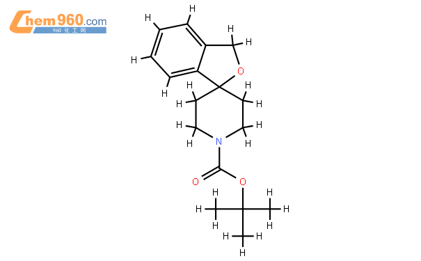 tert-butyl 3H-spiro[isobenzofuran-1,4'-piperidine]-1'-carboxylate結構式