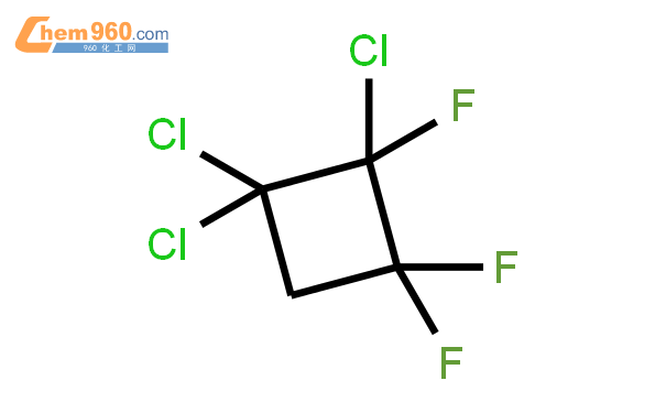 1,1,2-三氯-2,2,3-三氟环丁烷结构式